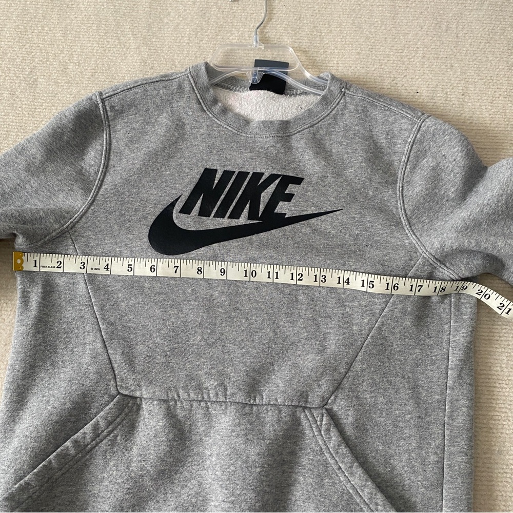 Nike Club Fleece Crew Sweatshirt Gray Size XL - Picture 11 of 12
